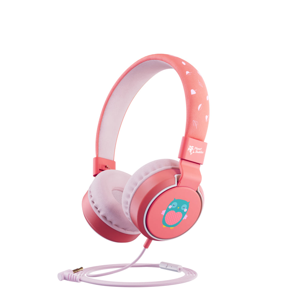 Image of Planet Buddies Owl Kids Wired Headphones - Pink