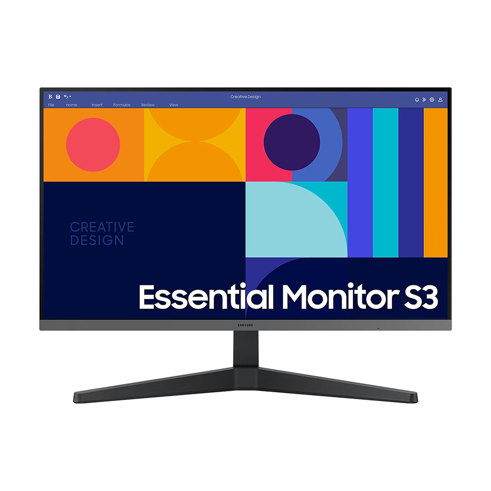 Image of Samsung 24" Essential S3 S33GC FHD 4 ms 100Hz LCD Monitor - Black
