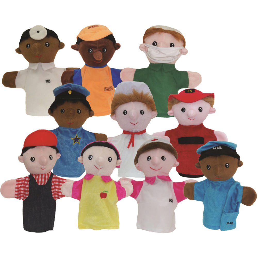 Image of Get Ready Kids Community Helper Puppets - 10 Pack