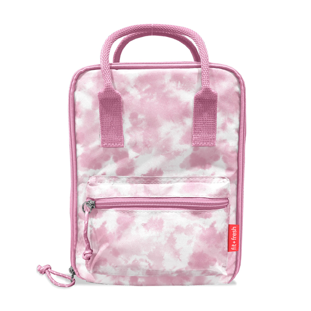 Image of Fit + Fresh Connor Insulated Lunch Bag - Peony Pink Dye