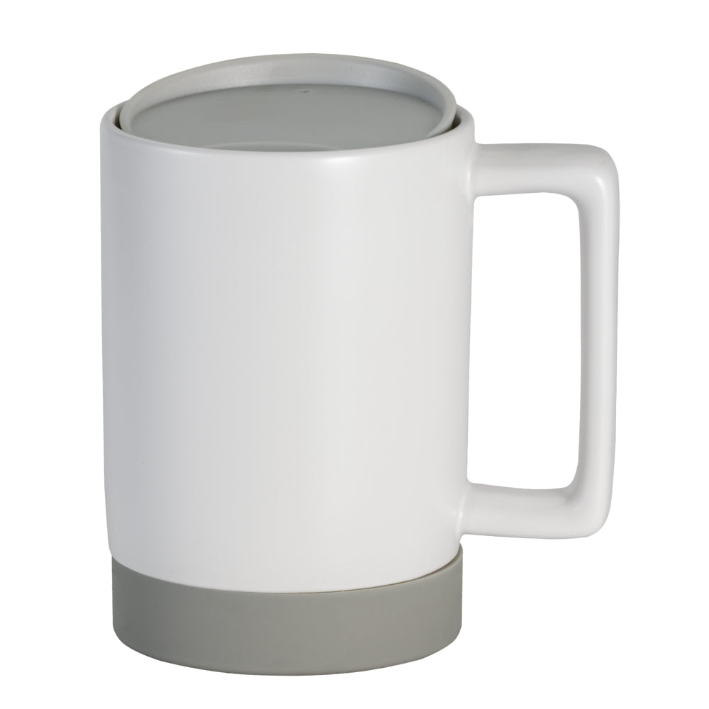 Image of Gry Mattr Matte Ceramic Mug - Antiskid Base - White