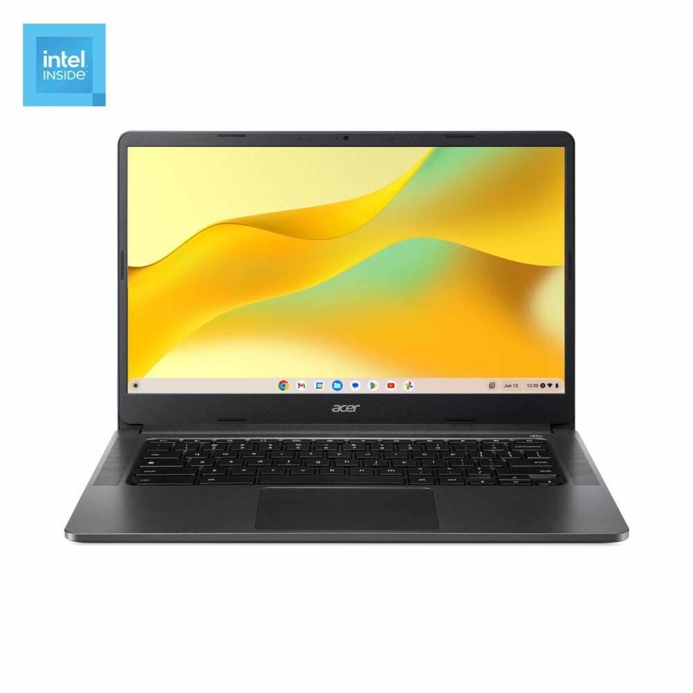 Image of Acer 14" FHD LCD Chromebook - Intel N100 - 128GB eMMC SSD - 8GB LPDDR5 RAM - Chrome OS - Black