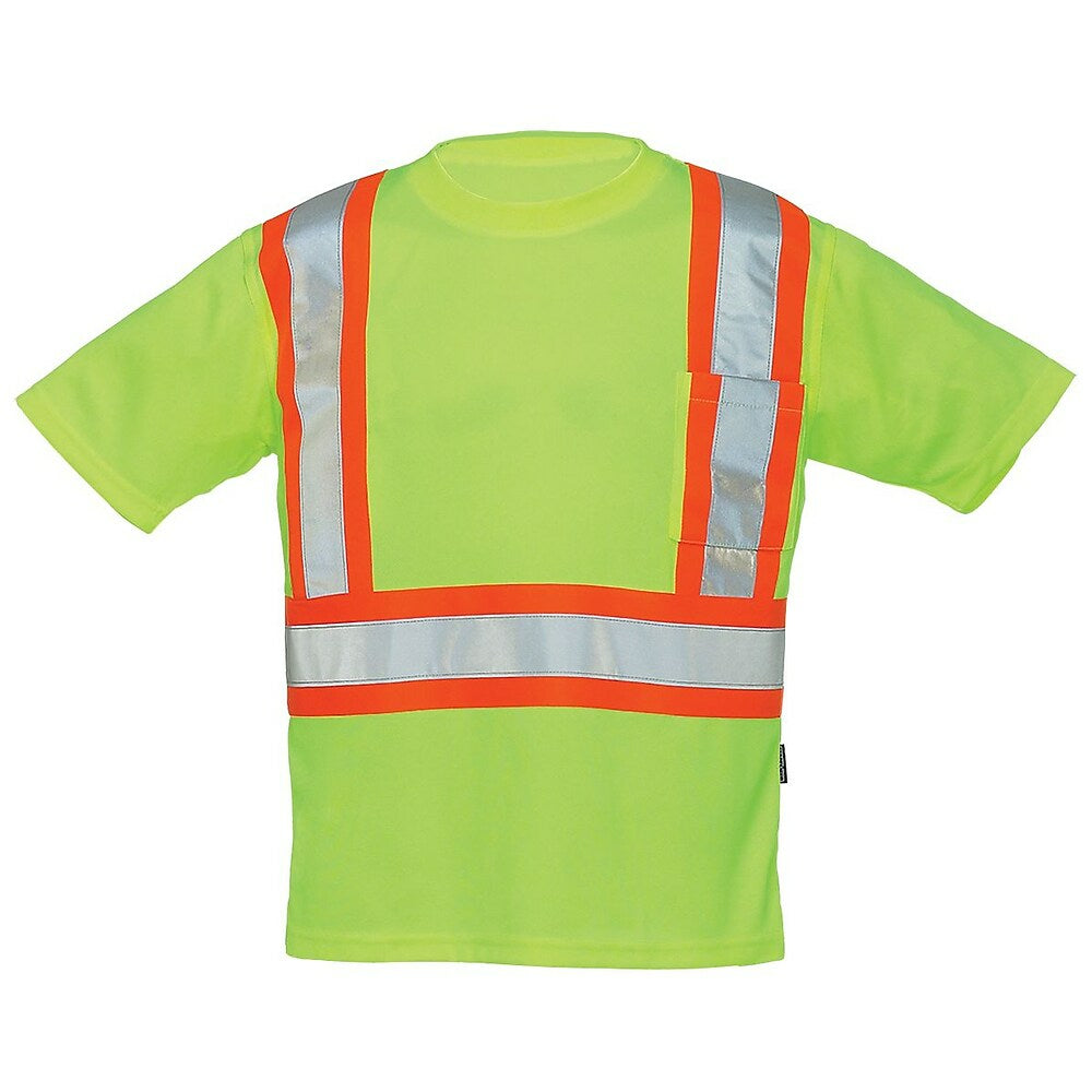 Image of Forcefield Crew Neck Safety Tee - Lime - Large