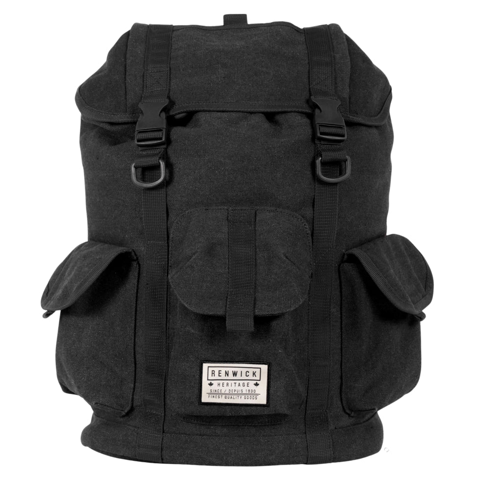 Image of Renwick Canvas Backpack - Black