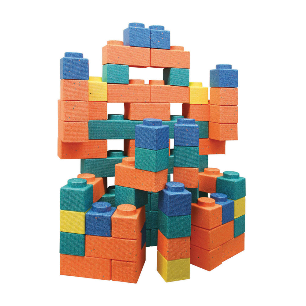 Image of Creativity Street Gorilla Blocks Extra Large Building Blocks - 3.5" x 3.5" to 3.5" x 10.75" - Assorted Colours - 66 Pieces