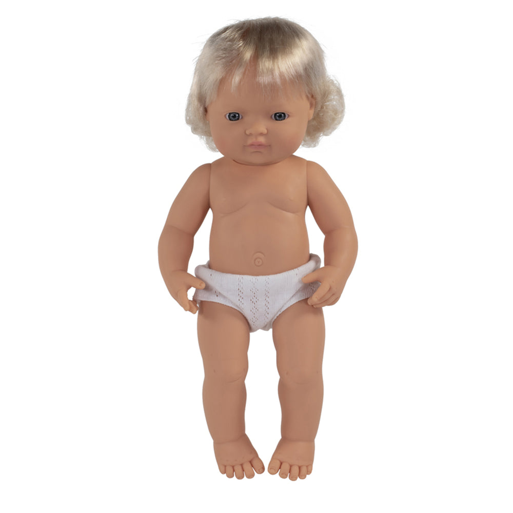 Image of Miniland Educational Baby Doll 15" Caucasian Girl