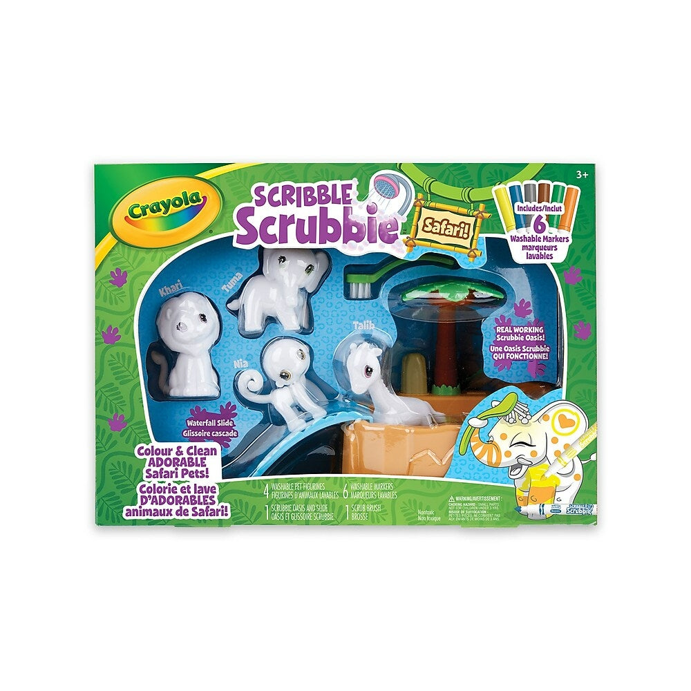 Image of Crayola Scribble Scrubbie Safari Animal Play Set