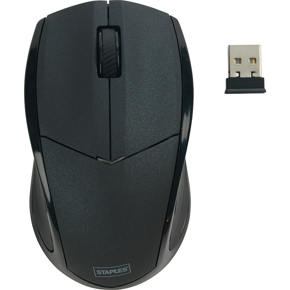 Image of Staples Wireless Optical Mouse - Black