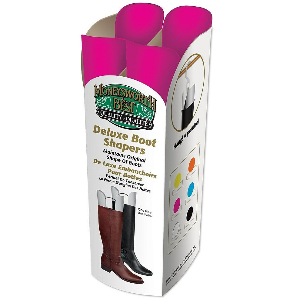 Image of Moneysworth & Best 31459 Deluxe Boot Shaper, Pink, 6 Pack