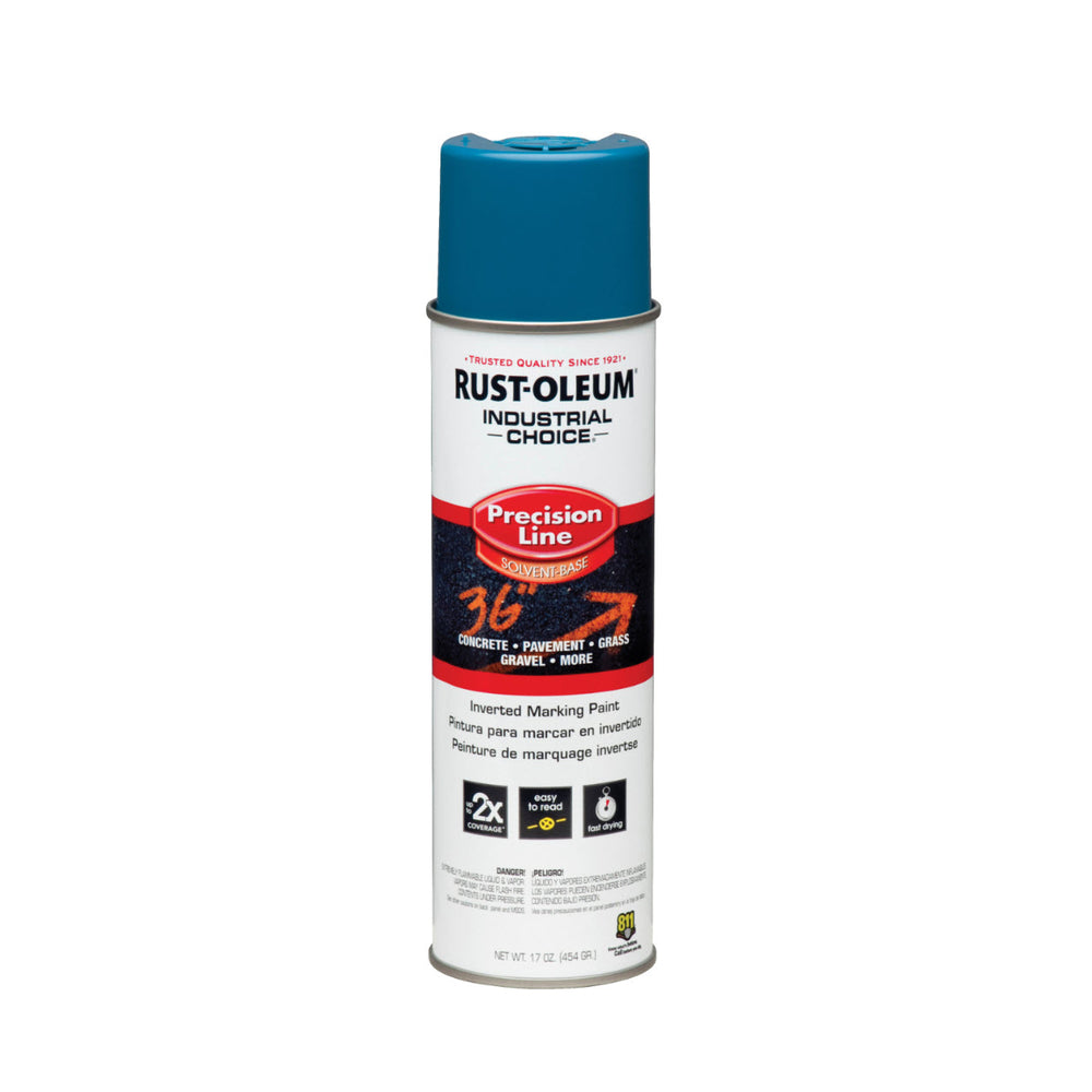 Image of Rust-O-Leum Solvent Based Inverted Marking Paint - 17 oz. - Caution Blue (KQ210)