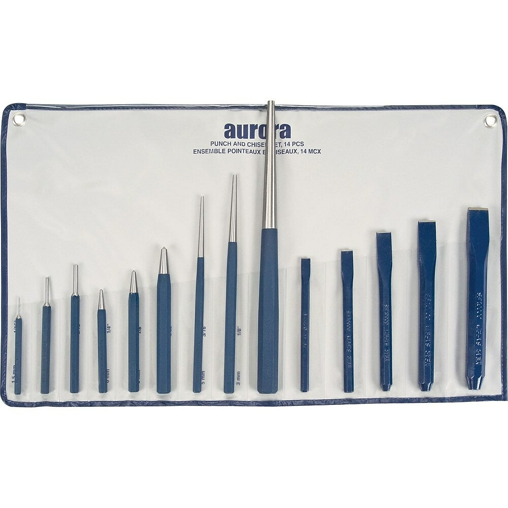 Image of Aurora Tools Punch and Chisel Set, 14-Piece