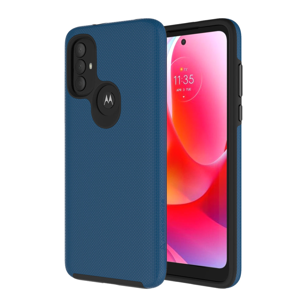 Image of Axessorize PROTech Dual-Layered Anti-Shock Case with Military-Grade Durability for Motorola Moto G Power (2022) - Cobalt Blue