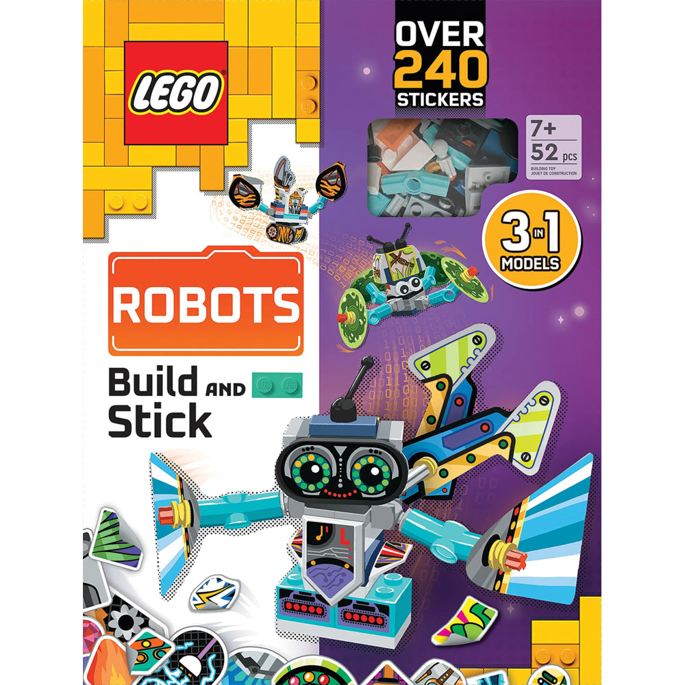 Image of LEGO Books Build and Stick: Robots - 52 Pieces
