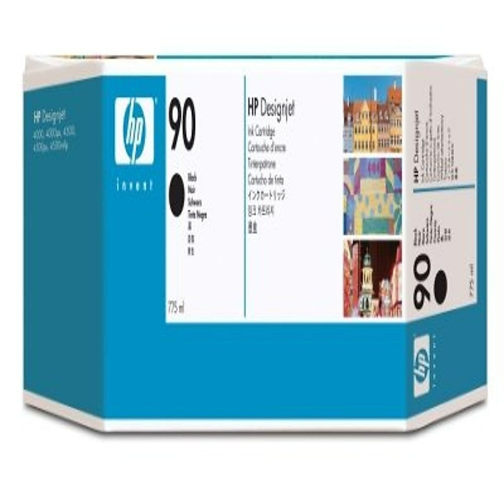 Image of HP 90 400-ml Black Ink Cartridges, 3-pack (C5095A)