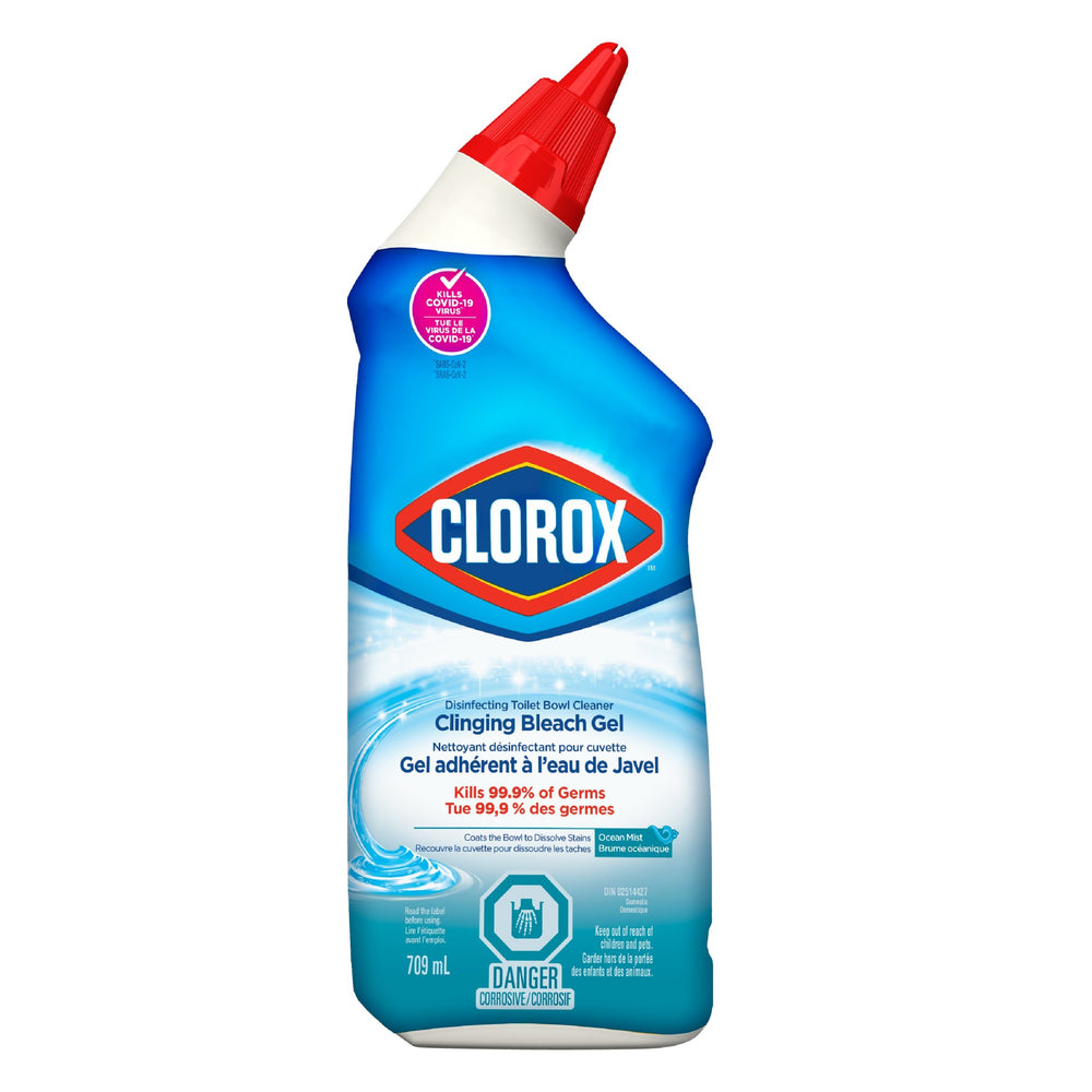 Image of Clorox Clinging Bleach Gel Disinfecting Toilet Bowl Cleaner - 709 mL