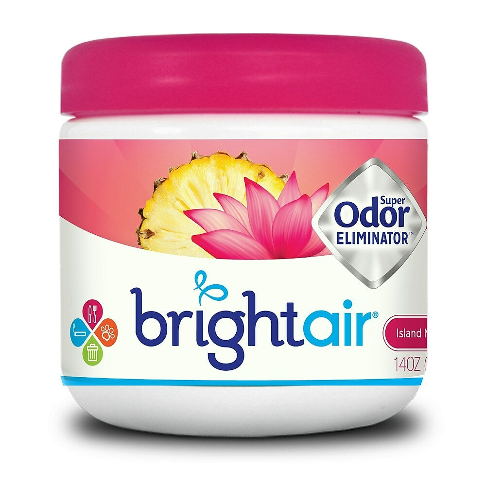 Image of Bright Air Super Odor Eliminator, Island Nectar & Pineapple Scent, Pink