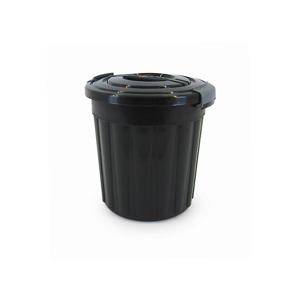 Image of Mistral Multi Purpose Can With Lid - 24 Litre - Black