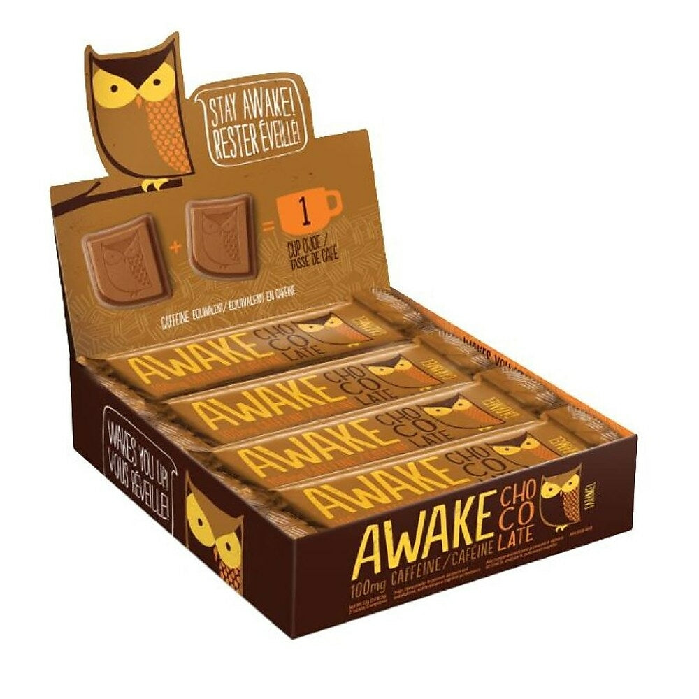 Image of Awake 33g Caramel Chocolate Bar - 12 Pack
