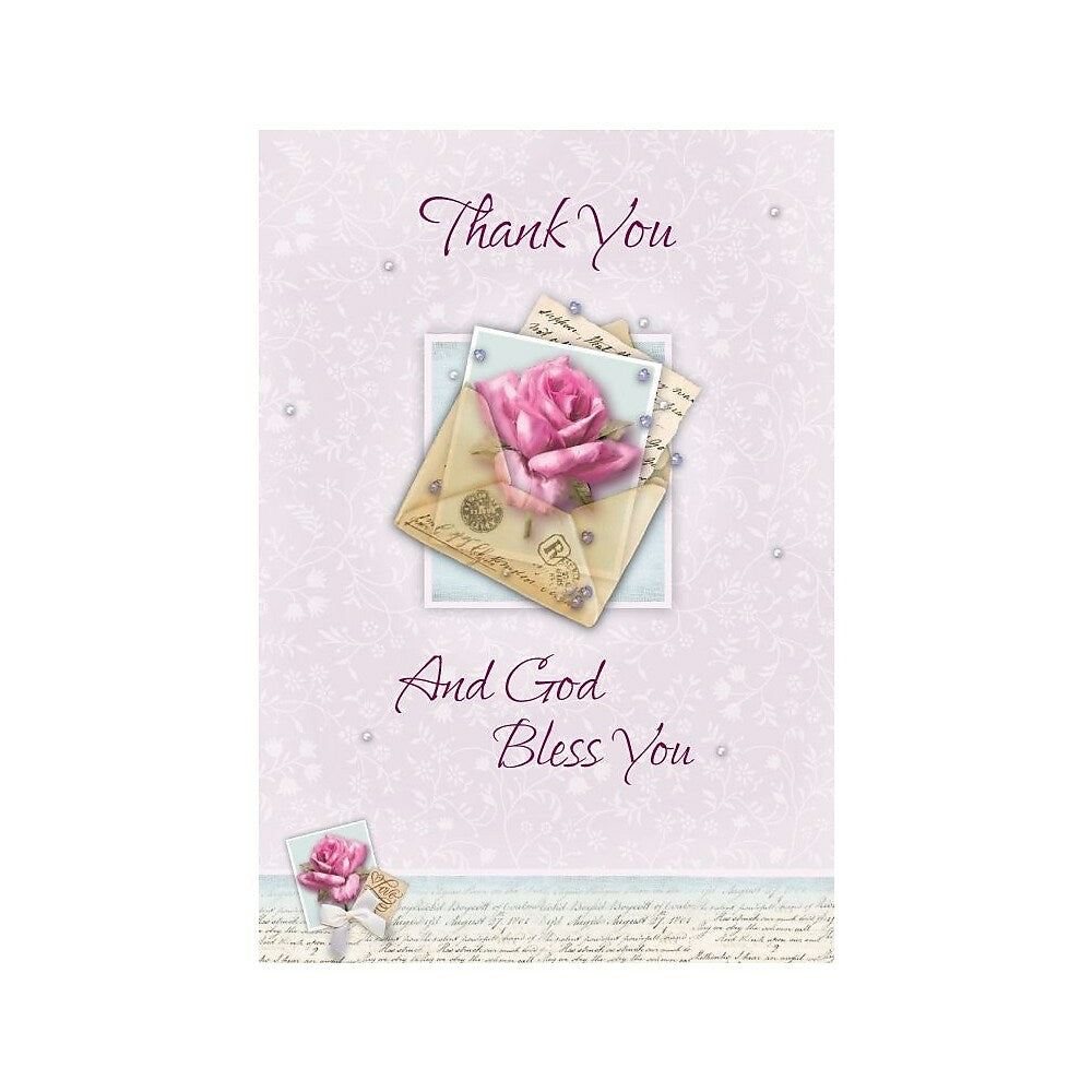 Image of Thank You Cards, Thank You And God Bless You, 48 Notelet Cards, 12 Pack