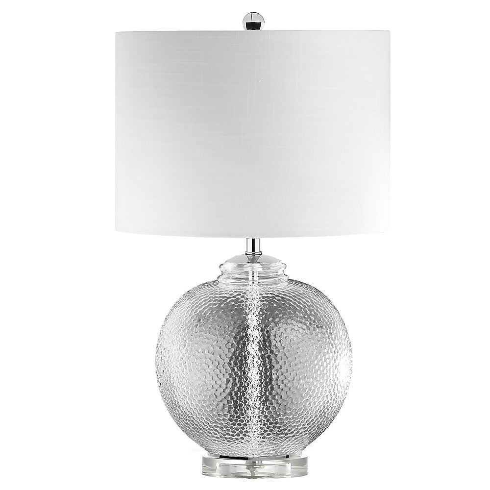 Image of Dainolite 1LT Glass Table Lamp With White Shade