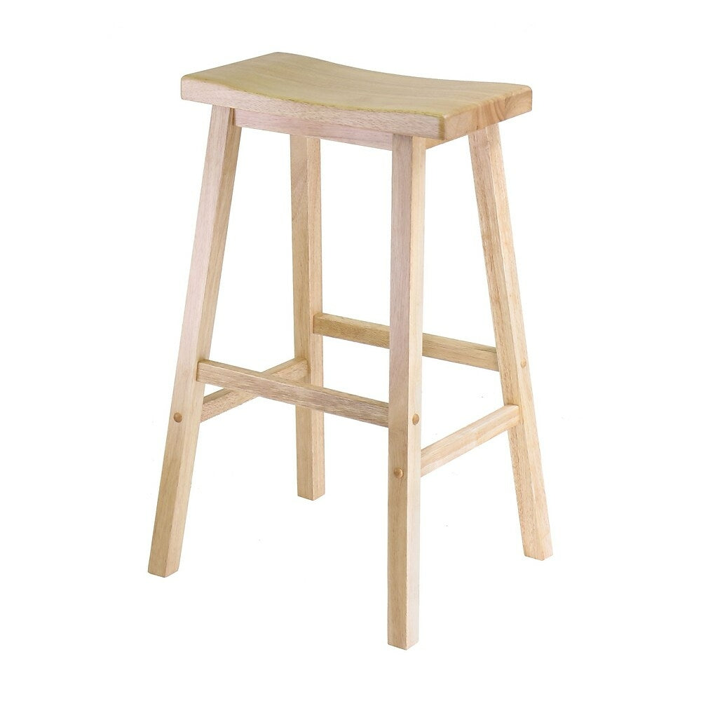 Image of Winsome 29" Saddle Seat Stool, Natural, Brown