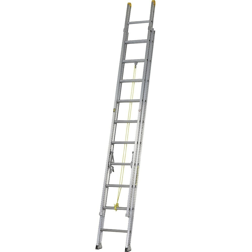 Image of Featherlite Industrial Heavy-Duty Aluminum Extension/Straight Ladders (3200D Series), 40', Yellow