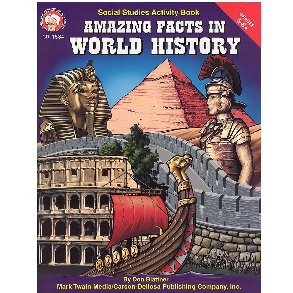 Image of eBook: Mark Twain 1584-EB Amazing Facts in World History - Grade 5 - 8