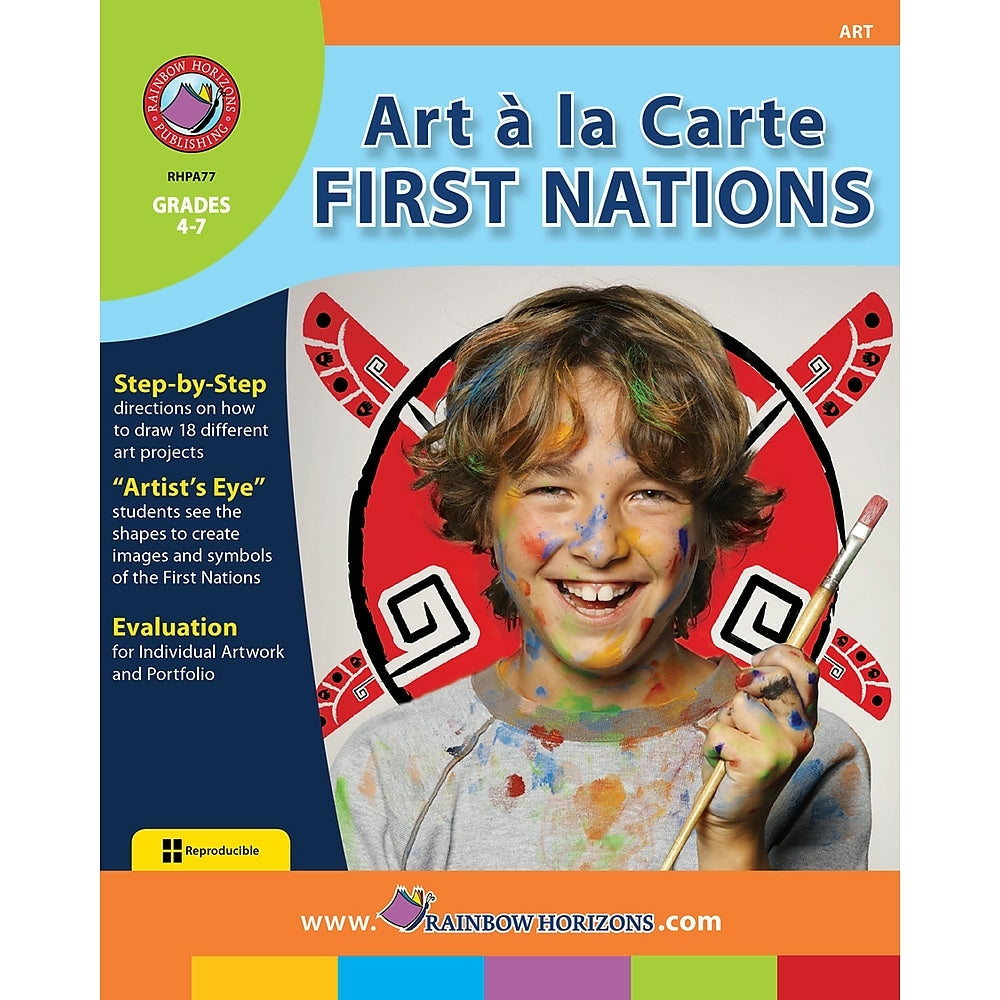 Image of eBook: Art A La Carte: First Nations - (PDF version - 1-User Download) - ISBN 978-1-55319-024-0 - Grade 4 - 7