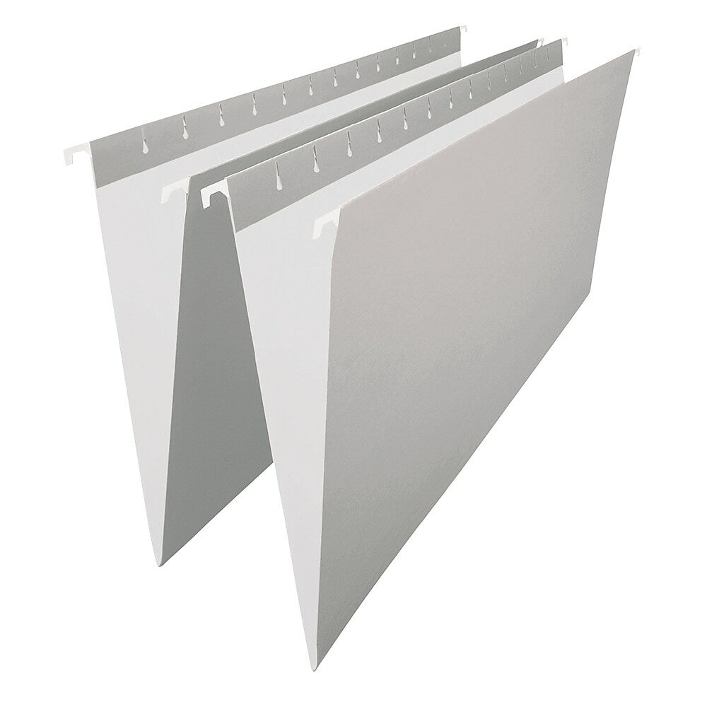 Image of Staples Grey Hanging File Folders - Letter Size - 25 Pack