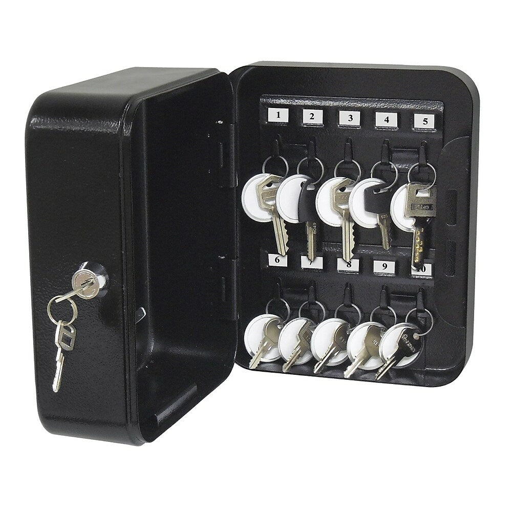 Image of Honeywell Key Lock Convertible Cash & Key Box, Black