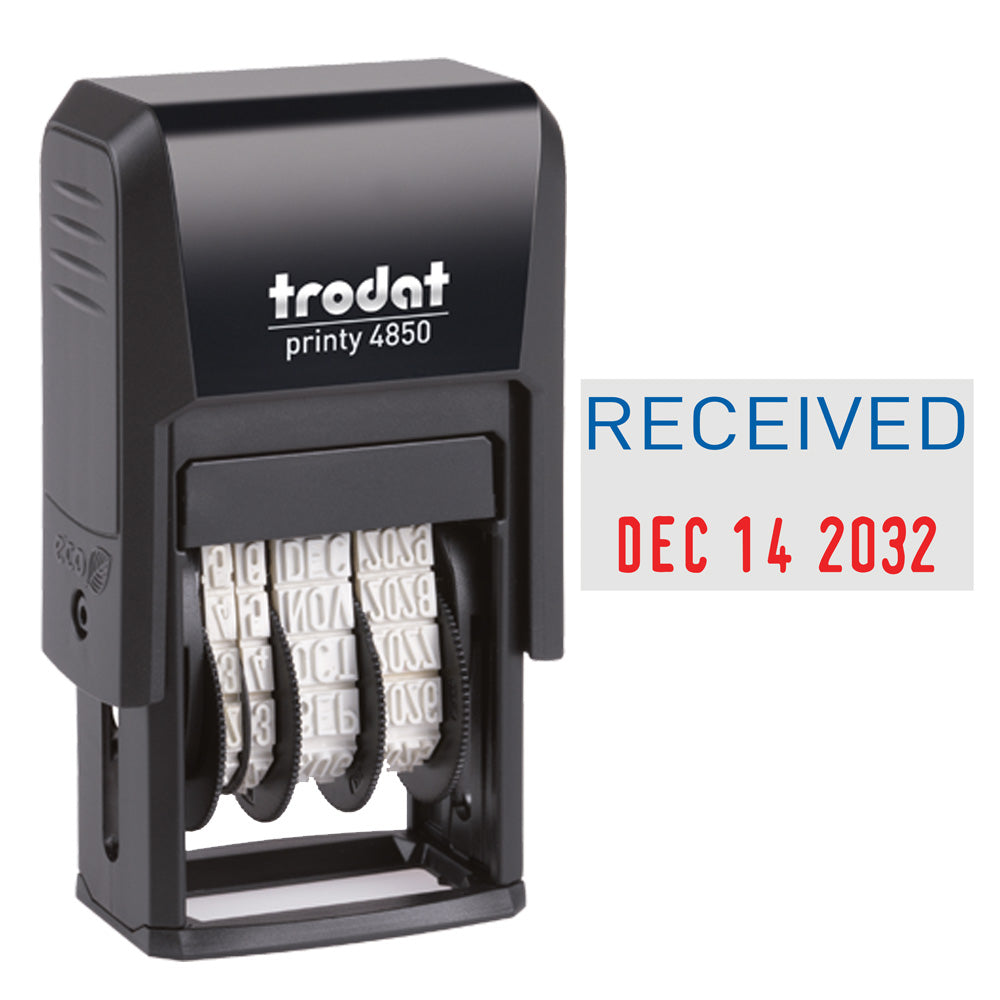 Image of Trodat 4850 Mini Text Dater - "Received"