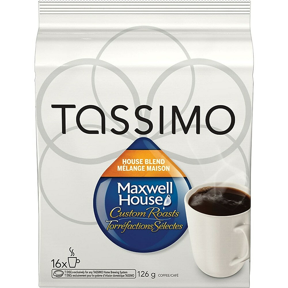 Image of Tassimo Maxwell House House Blend Coffee T-Discs - 16 Pack