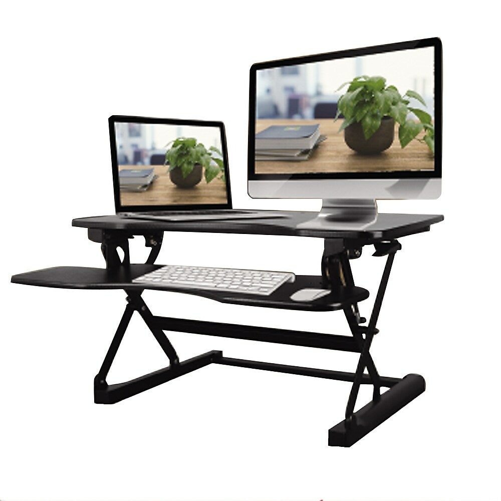 Image of TygerClaw Height-Adjustable Standing Desk (TYDS10020BLK), Black