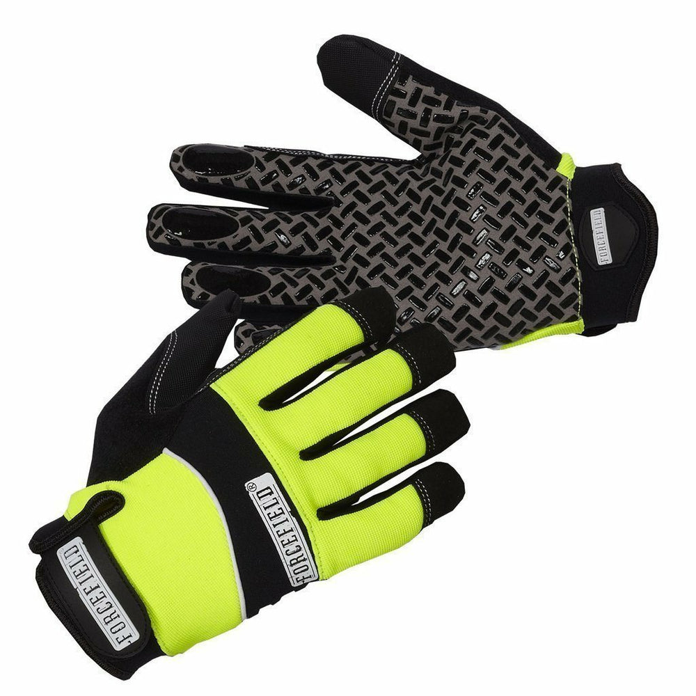 Image of Forcefield Hi-Vis Sticky Performance Gloves - Medium - (015-SG2878-M)