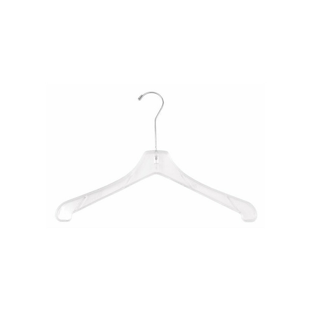 Image of Wamaco 15" Dress/Shirt Hanger, Clear, 100 Pack