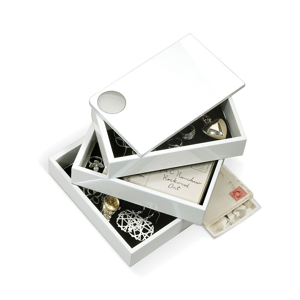 Image of Umbra Spindle Storage Box, White