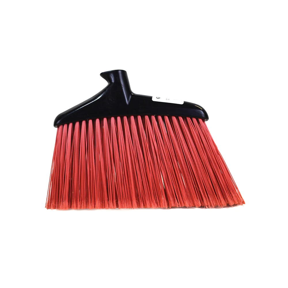 Image of Globe Commercial Products Jumbo 16" Commercial Angle Broom Head - Red - 4 Pack, Red_74088