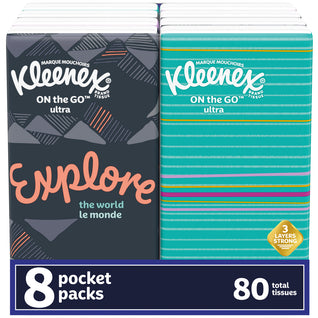 Kleenex Ultra Soft 3-Ply Facial Tissues, Cube Boxes (72 tissues