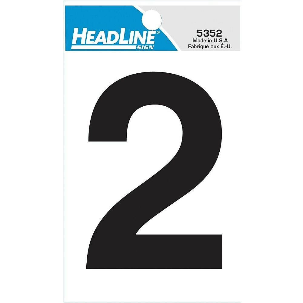 Image of HeadLine 3" Self - Stick Number - "2"