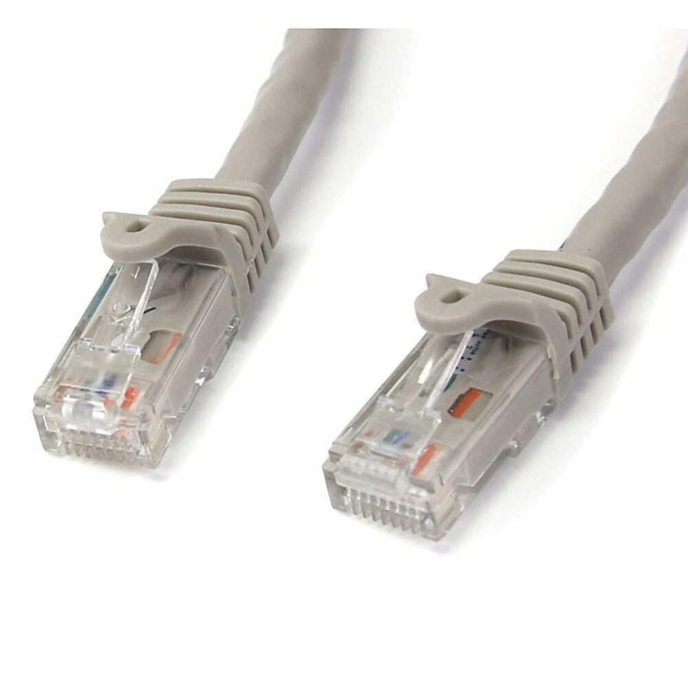 Image of StarTech Cat6 Patch Cable with Snagless RJ45 Connectors, 100 Ft, Grey