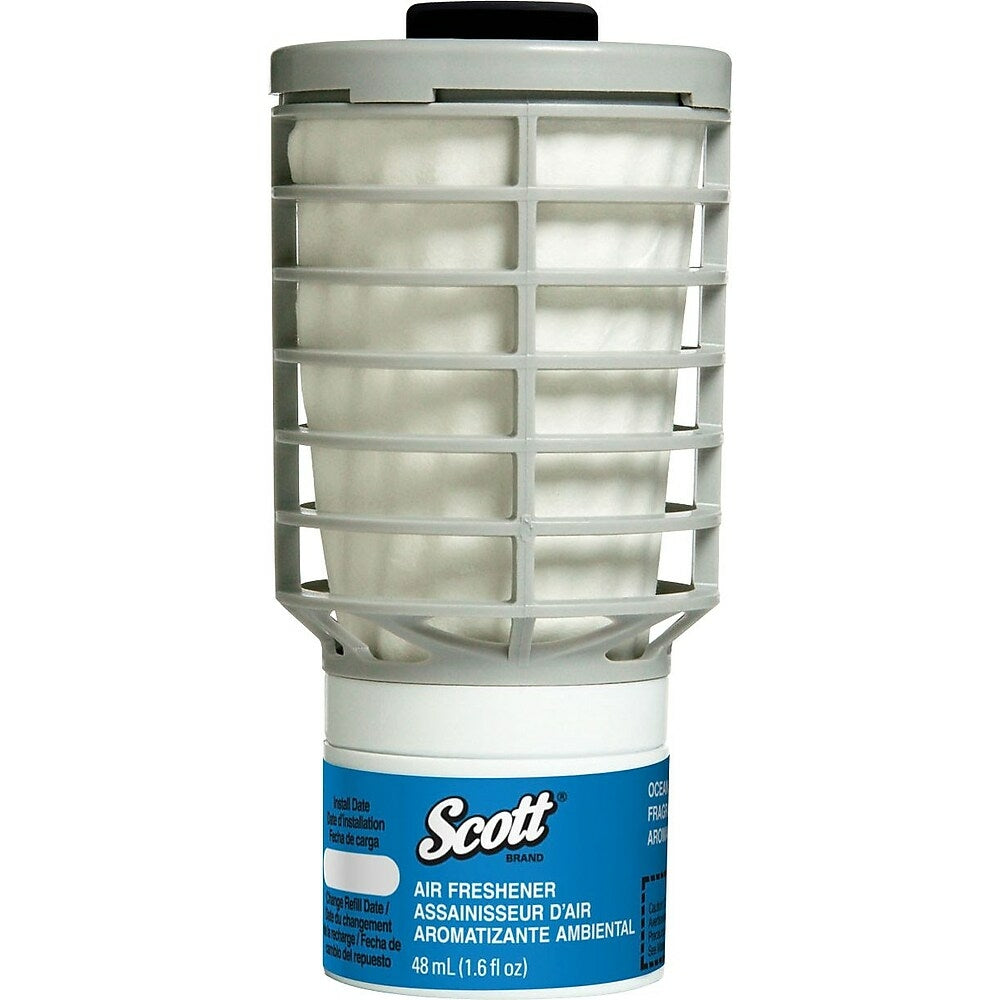 Image of Scott Essential Continuous Air Freshener, Ocean Scent, 6 Pack, White