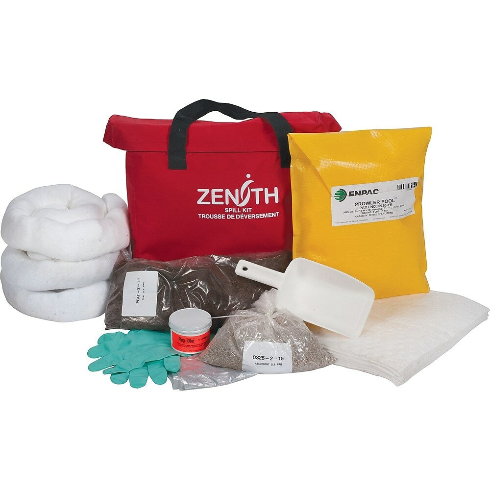 Image of Zenith Safety 17-Gallon Western Canada Spill Kits, Oil Only, With Nylon Bag