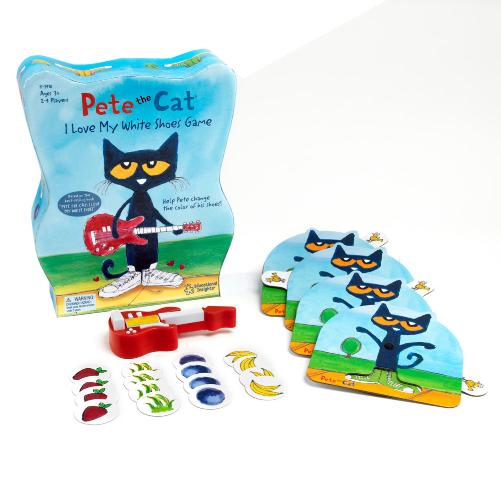 Image of Educational Insights Pete the Cat I Love My White Shoes Game - Multicolor, Multicolour