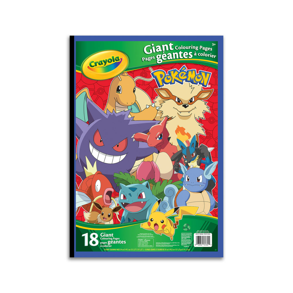 Image of Crayola Giant Colouring Pages - Pokemon