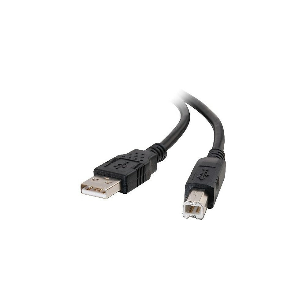 Image of C2G USB 2.0 A/B Cable, 2m/6.5', Black