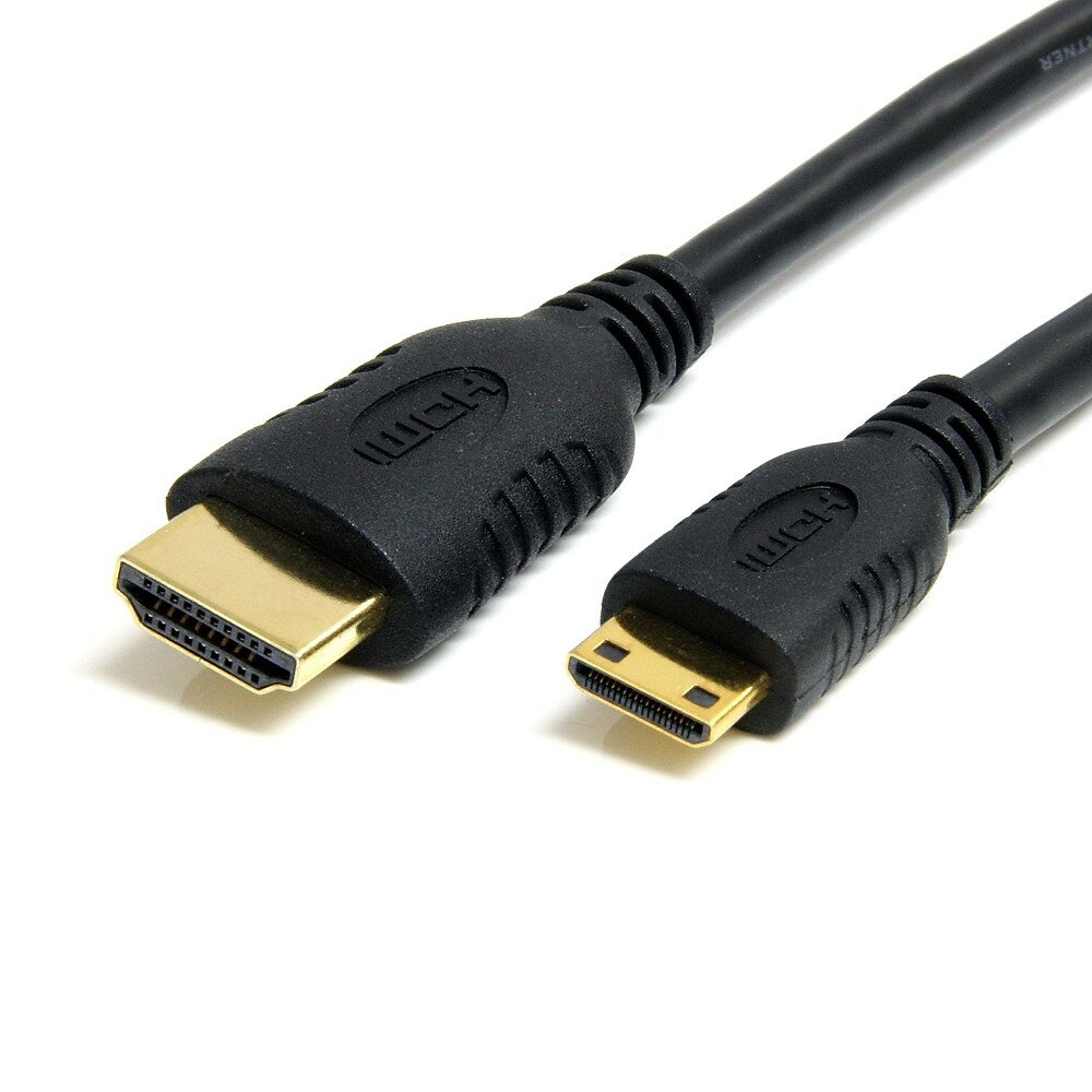 Image of StarTech High Speed HDMI Cable with Ethernet, HDMI to HDMI Mini, M/M, 6 Ft., Black