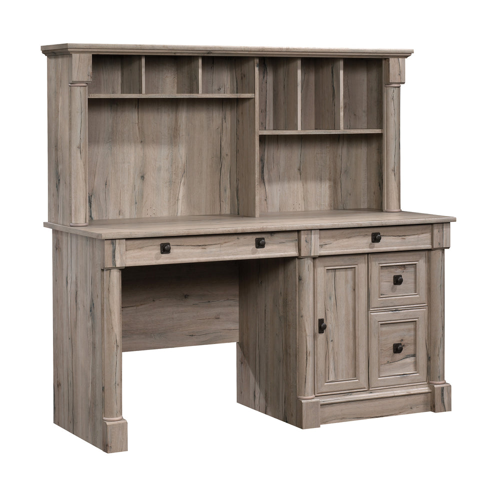 Image of Sauder Palladia Desk with Hutch - Split Oak (424814)