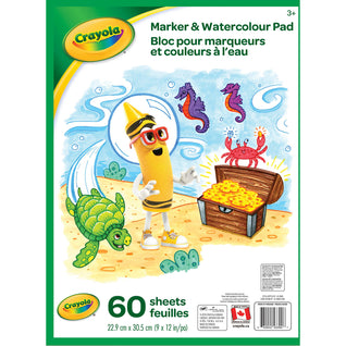 Crayola 25 Page Giant Marker & Watercolor Pad
