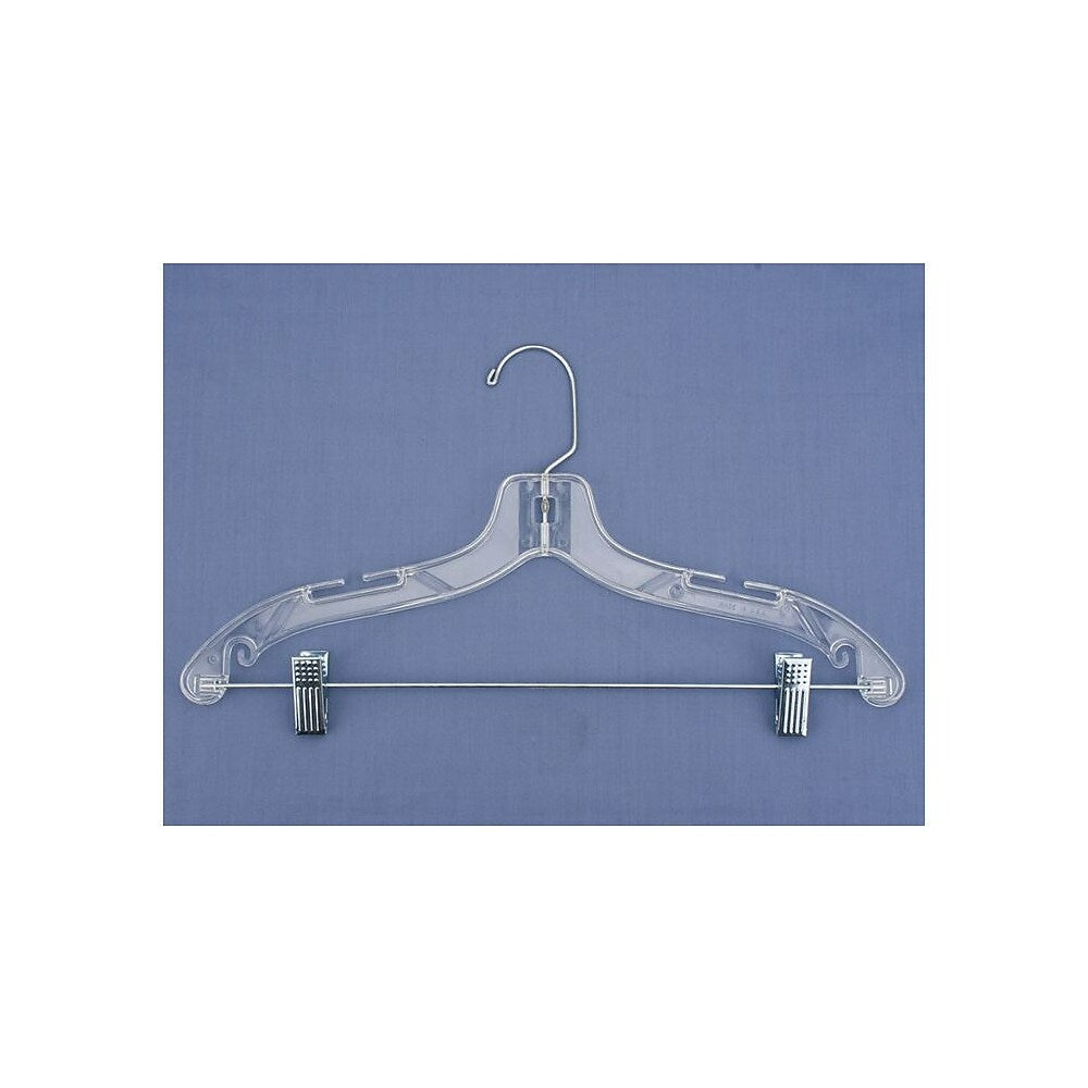 Image of Wamaco 17" Suit Hanger, Clear, 100 Pack