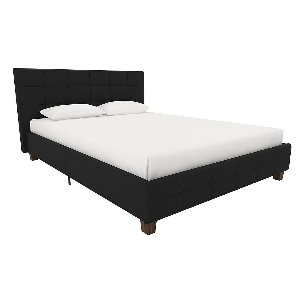 Image of DHP Rose Upholstered Bed Queen - Black